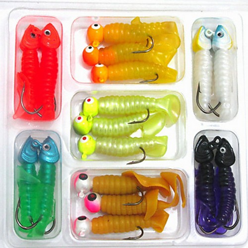 17 pcs Soft Bait Lure Packs Grub Soft Jerkbaits Sinking Bass Trout Pike Sea Fishing Bait Casting Ice Fishing Plastic / Freshwater Fishing / Lure Fishing / General Fishing / Trolling & Boat Fishing
17 pcs Soft Bait Lure Packs Grub Soft Jerkbaits Sinking Bass Trout Pike Sea Fishing Bait Casting Ice Fishing Plastic / Freshwater Fishing / Lure Fishing / General Fishing / Trolling & Boat Fishing