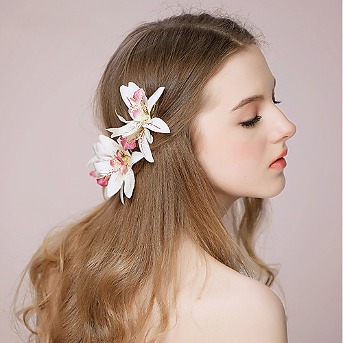 Fabric Flowers / Headwear / Hair Clip with Floral 1pc Wedding / Special Occasion Headpiece
Fabric Flowers / Headwear / Hair Clip with Floral 1pc Wedding / Special Occasion Headpiece
