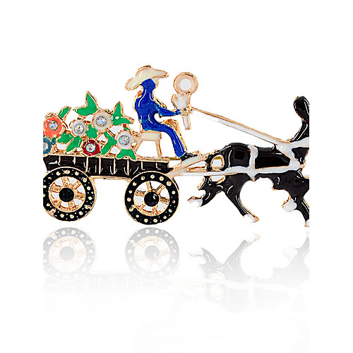 Women's Synthetic Diamond Brooches Horse Ladies Brooch Jewelry Black / Blue For Christmas Gift
Women's Synthetic Diamond Brooches Horse Ladies Brooch Jewelry Black / Blue For Christmas Gift
