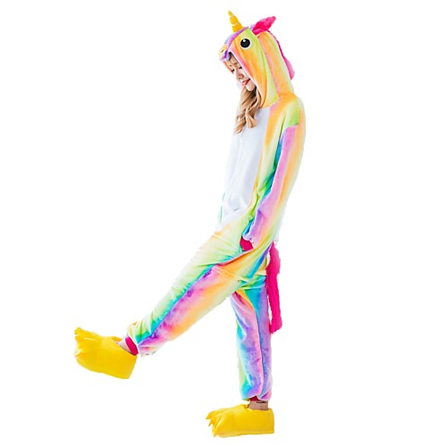 Adults' Kigurumi Pajamas Unicorn Flying Horse Pony Onesie Pajamas Flannel Fabric Rainbow Cosplay For Men and Women Animal Sleepwear Cartoon Festival / Holiday Costumes
Adults' Kigurumi Pajamas Unicorn Flying Horse Pony Onesie Pajamas Flannel Fabric Rainbow Cosplay For Men and Women Animal Sleepwear Cartoon Festival / Holiday Costumes