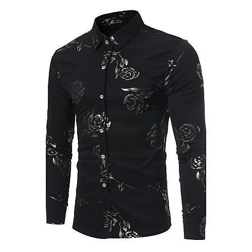 Men's Shirt Floral Print Long Sleeve Party Slim Tops Classic Collar Wine Black Navy Blue / Club
Men's Shirt Floral Print Long Sleeve Party Slim Tops Classic Collar Wine Black Navy Blue / Club