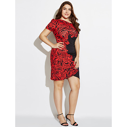 Women's Bodycon Short Mini Dress Red White Short Sleeve Floral Summer V Neck Streetwear Party S M L XL XXL 3XL / Plus Size / Plus Size
Women's Bodycon Short Mini Dress Red White Short Sleeve Floral Summer V Neck Streetwear Party S M L XL XXL 3XL / Plus Size / Plus Size