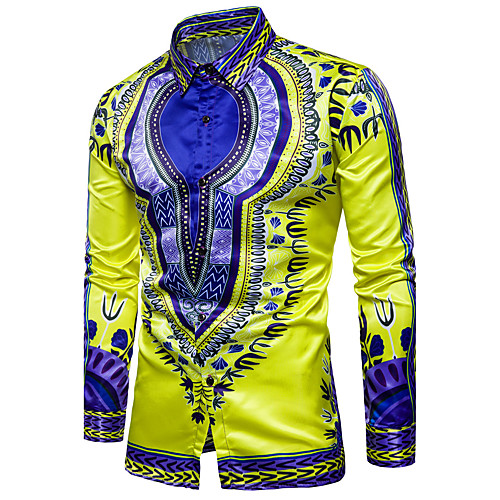 Men's Shirt Tribal Print Long Sleeve Daily Tops Luxury Vintage Boho Purple Yellow Green
Men's Shirt Tribal Print Long Sleeve Daily Tops Luxury Vintage Boho Purple Yellow Green
