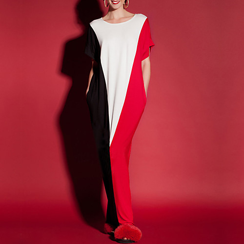Women's T Shirt Dress Tee Dress Maxi long Dress Blue Black Red Short Sleeve Color Block Geometric Fall Summer Round Neck Casual Streetwear Going out S M L XL
Women's T Shirt Dress Tee Dress Maxi long Dress Blue Black Red Short Sleeve Color Block Geometric Fall Summer Round Neck Casual Streetwear Going out S M L XL