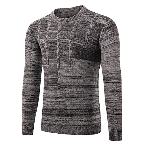 Men's Active Chinoiserie Solid Colored Pullover Long Sleeve Slim Regular Sweater Cardigans Round Neck Fall Winter Black Army Green Gray / Work / Weekend
Men's Active Chinoiserie Solid Colored Pullover Long Sleeve Slim Regular Sweater Cardigans Round Neck Fall Winter Black Army Green Gray / Work / Weekend