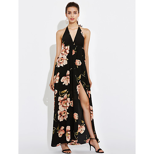 Women's Strap Dress Maxi long Dress Black Sleeveless Floral Sequins Fall Summer Streetwear Going out Backless S M L / Cotton / Silk / Cotton
Women's Strap Dress Maxi long Dress Black Sleeveless Floral Sequins Fall Summer Streetwear Going out Backless S M L / Cotton / Silk / Cotton