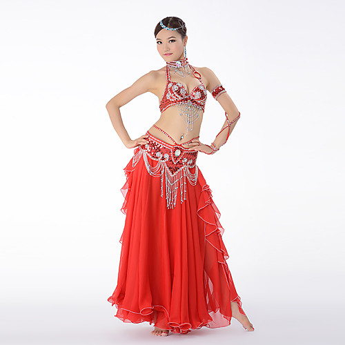 Belly Dance Skirts Ruffles Tassel Crystals / Rhinestones Women's Performance Dropped Chiffon Cotton Polyester
Belly Dance Skirts Ruffles Tassel Crystals / Rhinestones Women's Performance Dropped Chiffon Cotton Polyester