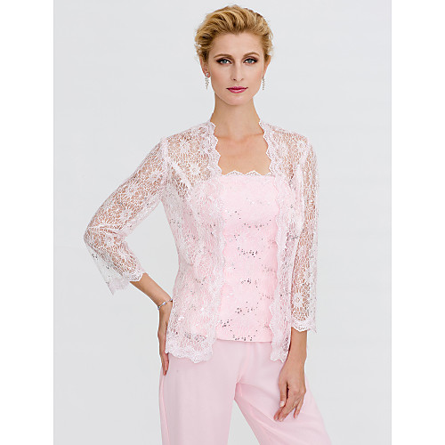 3/4 Length Sleeve Coats / Jackets Lace Wedding / Party / Evening Women's Wrap With Lace
3/4 Length Sleeve Coats / Jackets Lace Wedding / Party / Evening Women's Wrap With Lace
