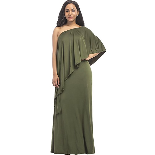 Women's Loose Army Green Royal Blue Black Red Navy Blue Short Sleeve Solid Colored Peplum Ruched Summer One Shoulder Streetwear Off Shoulder M L XL XXL 3XL / Cotton / Plus Size / Maxi / Plus Size
Women's Loose Army Green Royal Blue Black Red Navy Blue Short Sleeve Solid Colored Peplum Ruched Summer One Shoulder Streetwear Off Shoulder M L XL XXL 3XL / Cotton / Plus Size / Maxi / Plus Size