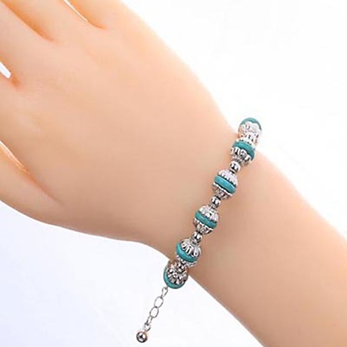 Women's Turquoise Chain Bracelet Classic Turquoise Bracelet Jewelry Green For Daily Casual
Women's Turquoise Chain Bracelet Classic Turquoise Bracelet Jewelry Green For Daily Casual