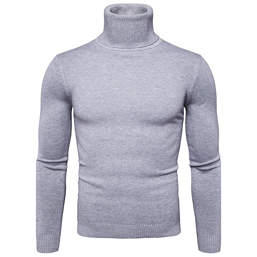 Men's Solid Colored Cotton Pullover Long Sleeve Regular Sweater Cardigans Fall Winter Turtleneck White Black Red
Men's Solid Colored Cotton Pullover Long Sleeve Regular Sweater Cardigans Fall Winter Turtleneck White Black Red
