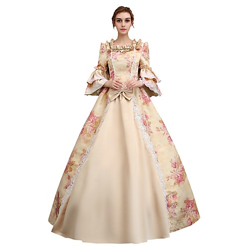 Rococo Victorian 18th Century Vacation Dress Maria Antonietta Dress Party Costume Masquerade Ball Gown Women's Satin Lace Costume Pink Vintage Cosplay 3/4 Length Sleeve Party Prom Ball Gown Floor
Rococo Victorian 18th Century Vacation Dress Maria Antonietta Dress Party Costume Masquerade Ball Gown Women's Satin Lace Costume Pink Vintage Cosplay 3/4 Length Sleeve Party Prom Ball Gown Floor