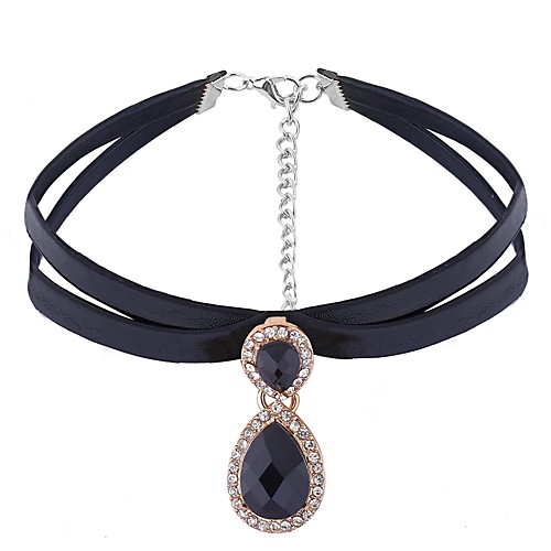 Women's Cubic Zirconia Choker Necklace Infinity Zircon Leather White Black Necklace Jewelry For Evening Party Going out
Women's Cubic Zirconia Choker Necklace Infinity Zircon Leather White Black Necklace Jewelry For Evening Party Going out