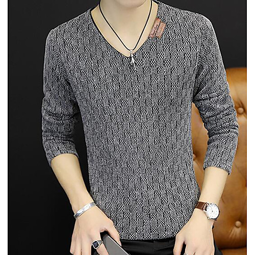 Men's Solid Colored Pullover Long Sleeve Slim Regular Sweater Cardigans V Neck Fall Black Blue Red / Weekend
Men's Solid Colored Pullover Long Sleeve Slim Regular Sweater Cardigans V Neck Fall Black Blue Red / Weekend
