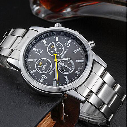 Men's Wrist Watch Quartz Stainless Steel Silver Water Resistant / Waterproof Analog Charm - Black Orange Blue
Men's Wrist Watch Quartz Stainless Steel Silver Water Resistant / Waterproof Analog Charm - Black Orange Blue