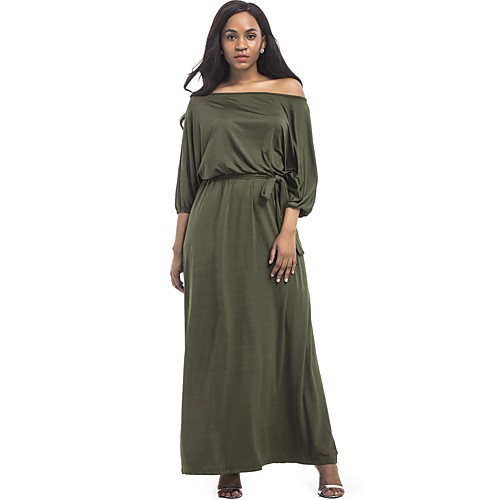 Women's Loose Maxi long Dress Army Green Khaki Royal Blue White Black Red Navy Blue Half Sleeve Solid Colored Summer Boat Neck Streetwear M L XL XXL 3XL / Cotton / Plus Size / Low Waist / Plus Size
Women's Loose Maxi long Dress Army Green Khaki Royal Blue White Black Red Navy Blue Half Sleeve Solid Colored Summer Boat Neck Streetwear M L XL XXL 3XL / Cotton / Plus Size / Low Waist / Plus Size