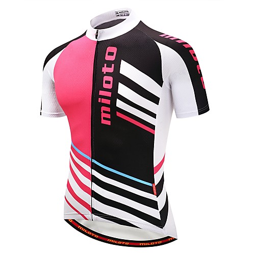 Miloto Women's Short Sleeve Cycling Jersey Black / Red Stripes Bike Jersey Mountain Bike MTB Road Bike Cycling Reflective Strips Sports Polyster Clothing Apparel / Stretchy
Miloto Women's Short Sleeve Cycling Jersey Black / Red Stripes Bike Jersey Mountain Bike MTB Road Bike Cycling Reflective Strips Sports Polyster Clothing Apparel / Stretchy