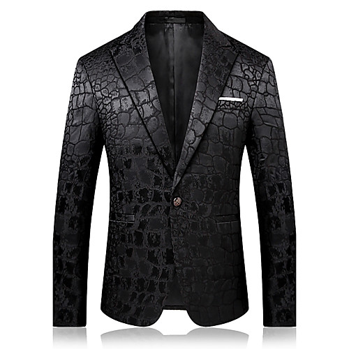 Men's Blazer Party Daily Holiday Sophisticated Solid Colored Regular Fit Cotton / Polyester Men's Suit Black - Notch lapel collar / Fall / Winter / Long Sleeve / Business Casual
Men's Blazer Party Daily Holiday Sophisticated Solid Colored Regular Fit Cotton / Polyester Men's Suit Black - Notch lapel collar / Fall / Winter / Long Sleeve / Business Casual