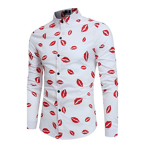 Men's Shirt Print Long Sleeve Party Slim Tops Active Streetwear Chinoiserie Classic Collar White Navy Blue
Men's Shirt Print Long Sleeve Party Slim Tops Active Streetwear Chinoiserie Classic Collar White Navy Blue