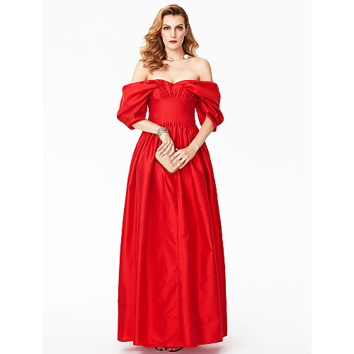 Ball Gown Celebrity Style Holiday Cocktail Party Prom Dress Off Shoulder Short Sleeve Floor Length Satin with Pleats 2021
Ball Gown Celebrity Style Holiday Cocktail Party Prom Dress Off Shoulder Short Sleeve Floor Length Satin with Pleats 2021
