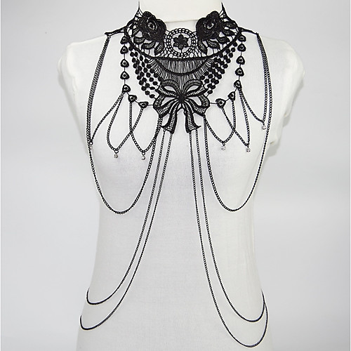 Body Chain Statement Ladies Rock Women's Body Jewelry For Party Stage Geometrical Flower & Bud Alloy Flower Black
Body Chain Statement Ladies Rock Women's Body Jewelry For Party Stage Geometrical Flower & Bud Alloy Flower Black