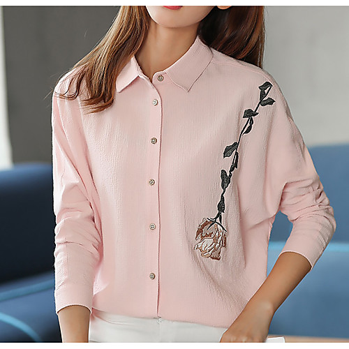 Women's T shirt Print Long Sleeve Going out Tops Cotton Streetwear White Blushing Pink
Women's T shirt Print Long Sleeve Going out Tops Cotton Streetwear White Blushing Pink
