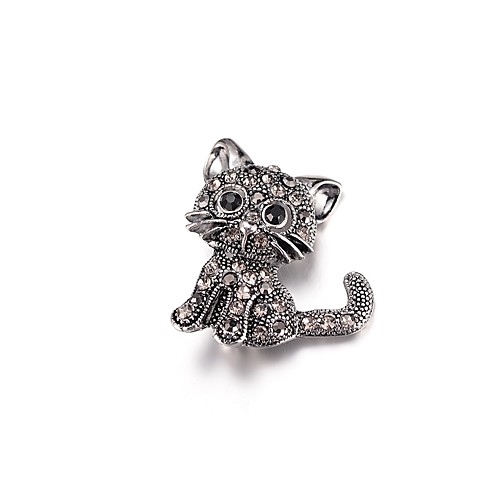 Women's Brooches Cat Animal Cartoon Imitation Diamond Brooch Jewelry Silver For Daily
Women's Brooches Cat Animal Cartoon Imitation Diamond Brooch Jewelry Silver For Daily