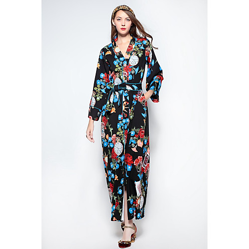 Women's Swing Dress Knee Length Dress Black Long Sleeve Floral Spring, Fall, Winter, Summer Round Neck S M L XL XXL 3XL / High Waist
Women's Swing Dress Knee Length Dress Black Long Sleeve Floral Spring, Fall, Winter, Summer Round Neck S M L XL XXL 3XL / High Waist