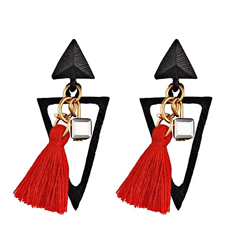 Women's Cubic Zirconia Drop Earrings Tassel Bohemian Vintage Zircon Earrings Jewelry Black / Red For Daily
Women's Cubic Zirconia Drop Earrings Tassel Bohemian Vintage Zircon Earrings Jewelry Black / Red For Daily