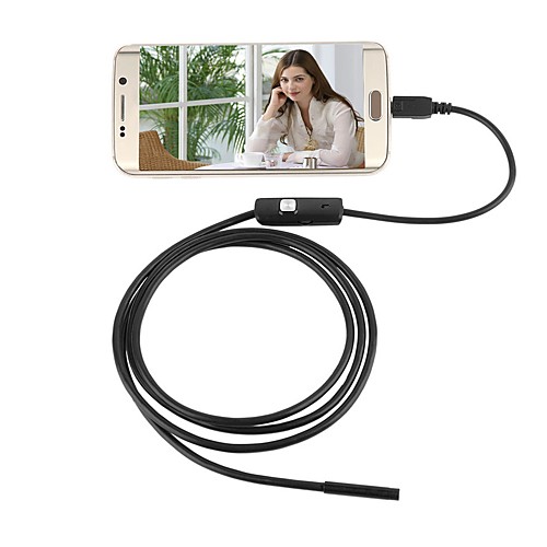 USB Endoscope Camera 5.5mm Lens Waterproof IP67 Inspection Borescope Snake Night Video Cam 2M Length for Android PC
USB Endoscope Camera 5.5mm Lens Waterproof IP67 Inspection Borescope Snake Night Video Cam 2M Length for Android PC