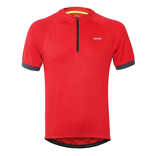 Arsuxeo Men's Short Sleeve Cycling Jersey Black Light Yellow Red Solid Color Bike Jersey Top Quick Dry Sports Polyester Mountain Bike MTB Road Bike Cycling Clothing Apparel / Stretchy
Arsuxeo Men's Short Sleeve Cycling Jersey Black Light Yellow Red Solid Color Bike Jersey Top Quick Dry Sports Polyester Mountain Bike MTB Road Bike Cycling Clothing Apparel / Stretchy