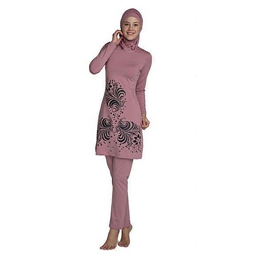 Women's Burkini Swimsuit Floral Swimwear Bathing Suits Blushing Pink Wine Royal Blue
Women's Burkini Swimsuit Floral Swimwear Bathing Suits Blushing Pink Wine Royal Blue