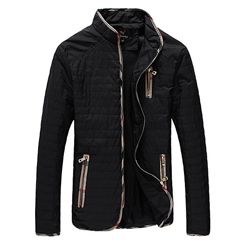Men's Jacket Daily Fall Winter Regular Coat Stand Collar Streetwear Jacket Long Sleeve Color Block Black Navy Blue / Plus Size
Men's Jacket Daily Fall Winter Regular Coat Stand Collar Streetwear Jacket Long Sleeve Color Block Black Navy Blue / Plus Size