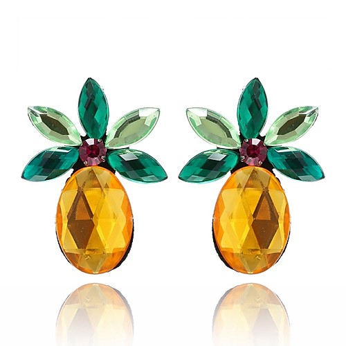 Women's Crystal Citrine Stud Earrings Oval Cut Marquise Cut Pineapple Fruit Mood Ladies Sweet Crystal Earrings Jewelry Yellow For Daily Going out
Women's Crystal Citrine Stud Earrings Oval Cut Marquise Cut Pineapple Fruit Mood Ladies Sweet Crystal Earrings Jewelry Yellow For Daily Going out