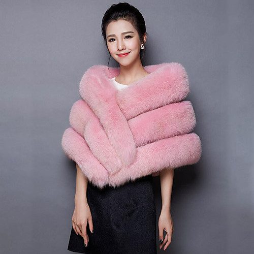 Sleeveless Ponchos Faux Fur / Organic Cotton Wedding / Party / Evening Women's Wrap With
Sleeveless Ponchos Faux Fur / Organic Cotton Wedding / Party / Evening Women's Wrap With