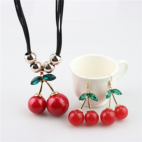Women's Drop Earrings Pendant Necklace Cherry Fruit Ladies Sweet Pearl Earrings Jewelry Red For Daily
Women's Drop Earrings Pendant Necklace Cherry Fruit Ladies Sweet Pearl Earrings Jewelry Red For Daily