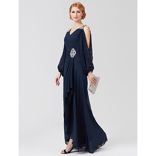 A-Line Mother of the Bride Dress High Low V Neck Asymmetrical Chiffon 3/4 Length Sleeve with Sash / Ribbon Pleats Beading 2021
A-Line Mother of the Bride Dress High Low V Neck Asymmetrical Chiffon 3/4 Length Sleeve with Sash / Ribbon Pleats Beading 2021