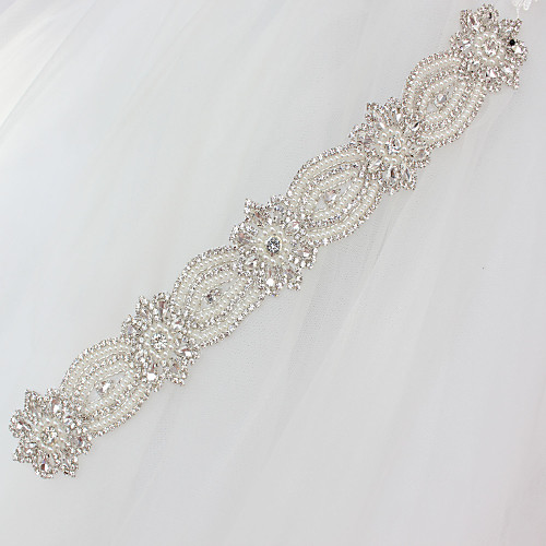 Satin / Tulle Wedding / Special Occasion Sash With Rhinestone / Imitation Pearl / Appliques Sashes
Satin / Tulle Wedding / Special Occasion Sash With Rhinestone / Imitation Pearl / Appliques Sashes