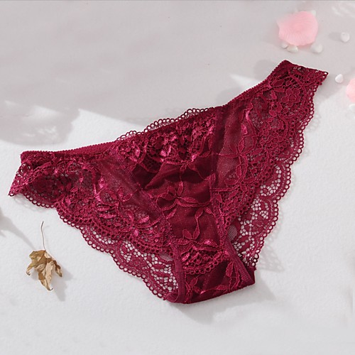 Women's Lace Jacquard / Solid Colored Ultra Sexy Panty / Shaping Panty Stretchy Low Waist Sexy Cotton Wine S / Going out
Women's Lace Jacquard / Solid Colored Ultra Sexy Panty / Shaping Panty Stretchy Low Waist Sexy Cotton Wine S / Going out