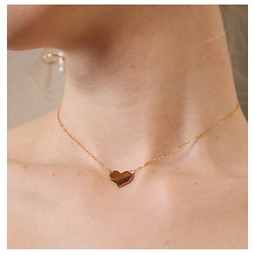 Women's Pendant Necklace Heart Ladies Simple Fashion Alloy Gold Necklace Jewelry One-piece Suit For Daily Going out
Women's Pendant Necklace Heart Ladies Simple Fashion Alloy Gold Necklace Jewelry One-piece Suit For Daily Going out