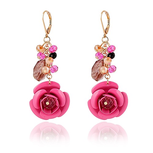 Women's Drop Earrings Flower Ladies Classic Elegant Fashion Crystal Resin Earrings Jewelry Fuchsia / Green / Dark Blue For Daily 2pcs
Women's Drop Earrings Flower Ladies Classic Elegant Fashion Crystal Resin Earrings Jewelry Fuchsia / Green / Dark Blue For Daily 2pcs