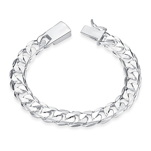 Men's Chain Bracelet Heart Simple Fashion Silver Plated Bracelet Jewelry Silver For Birthday Gift
Men's Chain Bracelet Heart Simple Fashion Silver Plated Bracelet Jewelry Silver For Birthday Gift