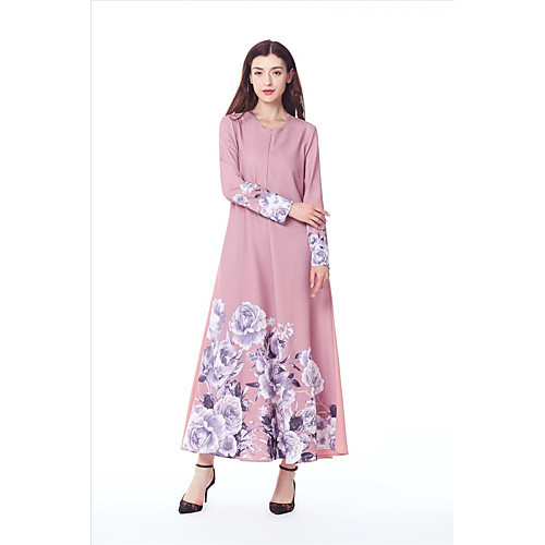 Women's Swing Dress Maxi long Dress Blushing Pink Black Light Blue Long Sleeve Dusty Rose Print Fall Round Neck Boho S M L / Cotton / Cotton
Women's Swing Dress Maxi long Dress Blushing Pink Black Light Blue Long Sleeve Dusty Rose Print Fall Round Neck Boho S M L / Cotton / Cotton
