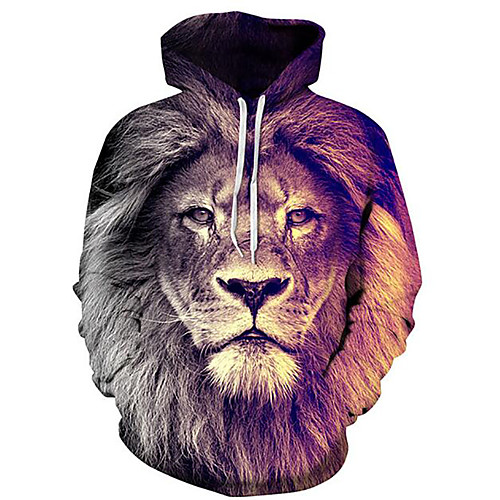 Men's Plus Size Hoodie 3D Animal Print Hooded Daily Hoodies Sweatshirts Long Sleeve Gray / Winter / Spring
Men's Plus Size Hoodie 3D Animal Print Hooded Daily Hoodies Sweatshirts Long Sleeve Gray / Winter / Spring