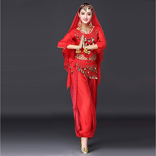 Belly Dance Top Crystals / Rhinestones Paillette Women's Performance 3/4 Length Sleeve Dropped Spandex
Belly Dance Top Crystals / Rhinestones Paillette Women's Performance 3/4 Length Sleeve Dropped Spandex