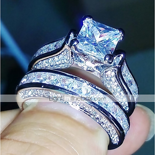Band Ring Diamond Solitaire Silver Copper Ladies Elegant Casual Two-piece Suit 5 6 7 8 9 / Women's / Cubic Zirconia
Band Ring Diamond Solitaire Silver Copper Ladies Elegant Casual Two-piece Suit 5 6 7 8 9 / Women's / Cubic Zirconia