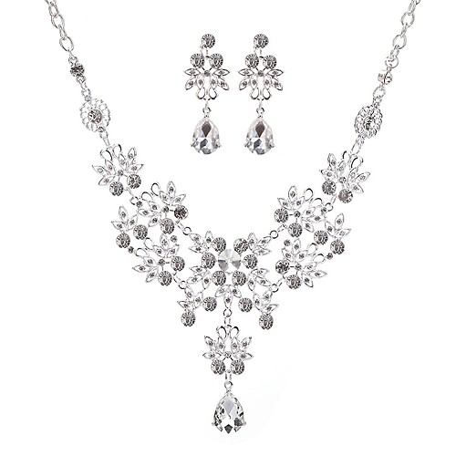 Women's Synthetic Diamond Drop Earrings Necklace Flower Statement Classic Fashion Imitation Diamond Earrings Jewelry Silver For Party Engagement
Women's Synthetic Diamond Drop Earrings Necklace Flower Statement Classic Fashion Imitation Diamond Earrings Jewelry Silver For Party Engagement