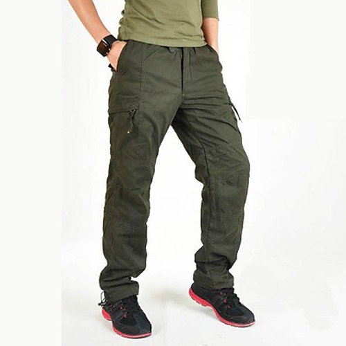 Men's Work Pants Hiking Cargo Pants Solid Color Winter Outdoor Windproof Fleece Lining Ripstop Multi-Pockets Cotton Multi Pocket Pants / Trousers Army Green Grey Green Black Work Hiking Climbing M L
Men's Work Pants Hiking Cargo Pants Solid Color Winter Outdoor Windproof Fleece Lining Ripstop Multi-Pockets Cotton Multi Pocket Pants / Trousers Army Green Grey Green Black Work Hiking Climbing M L