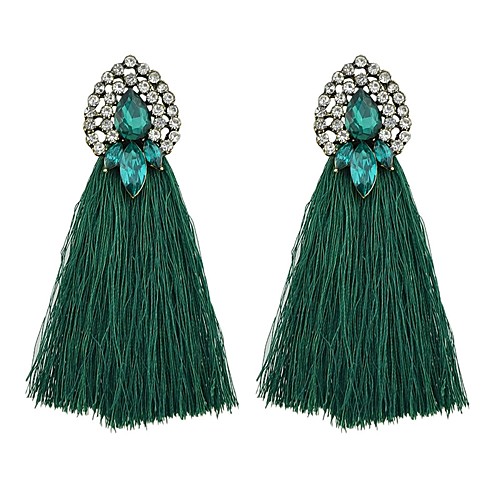 Women's Drop Earrings Ladies Simple Basic Imitation Tourmaline Earrings Jewelry Green / Blue / Champagne For Daily Date
Women's Drop Earrings Ladies Simple Basic Imitation Tourmaline Earrings Jewelry Green / Blue / Champagne For Daily Date