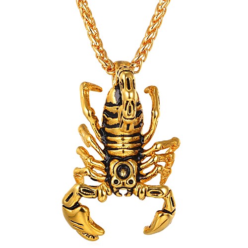 Women's Men's Pendant Necklace Scorpion Hip-Hop Stainless Steel Silver Gold Necklace Jewelry One-piece Suit For Daily Cosplay Costumes
Women's Men's Pendant Necklace Scorpion Hip-Hop Stainless Steel Silver Gold Necklace Jewelry One-piece Suit For Daily Cosplay Costumes